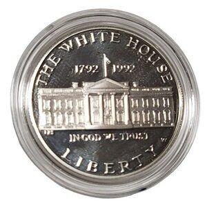 Silver Dollar 1992 The White House 200th Anniversary Coin